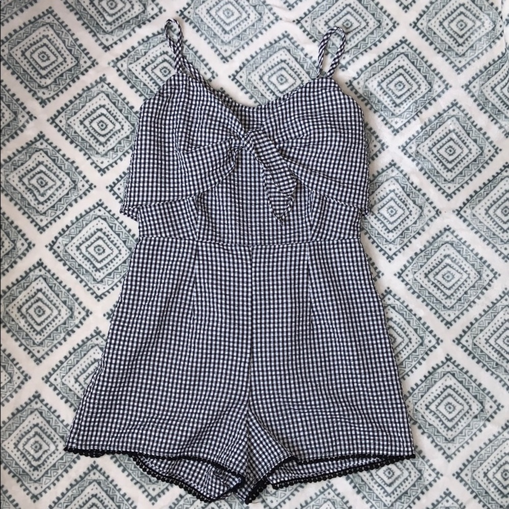 Plaid Romper